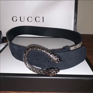 Gucci Black/Tan Dionysus belt- Size 80, 1 1/2 in